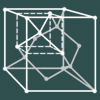 Схематическое изображение кристаллической решётки алмаза